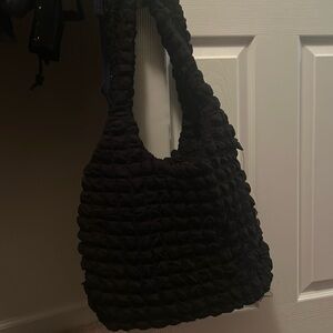 Black bubble purse